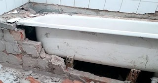 Демонтаж ванной комнаты в Карабулаке - стоимость работ от 831 руб. | Сварной-Крб